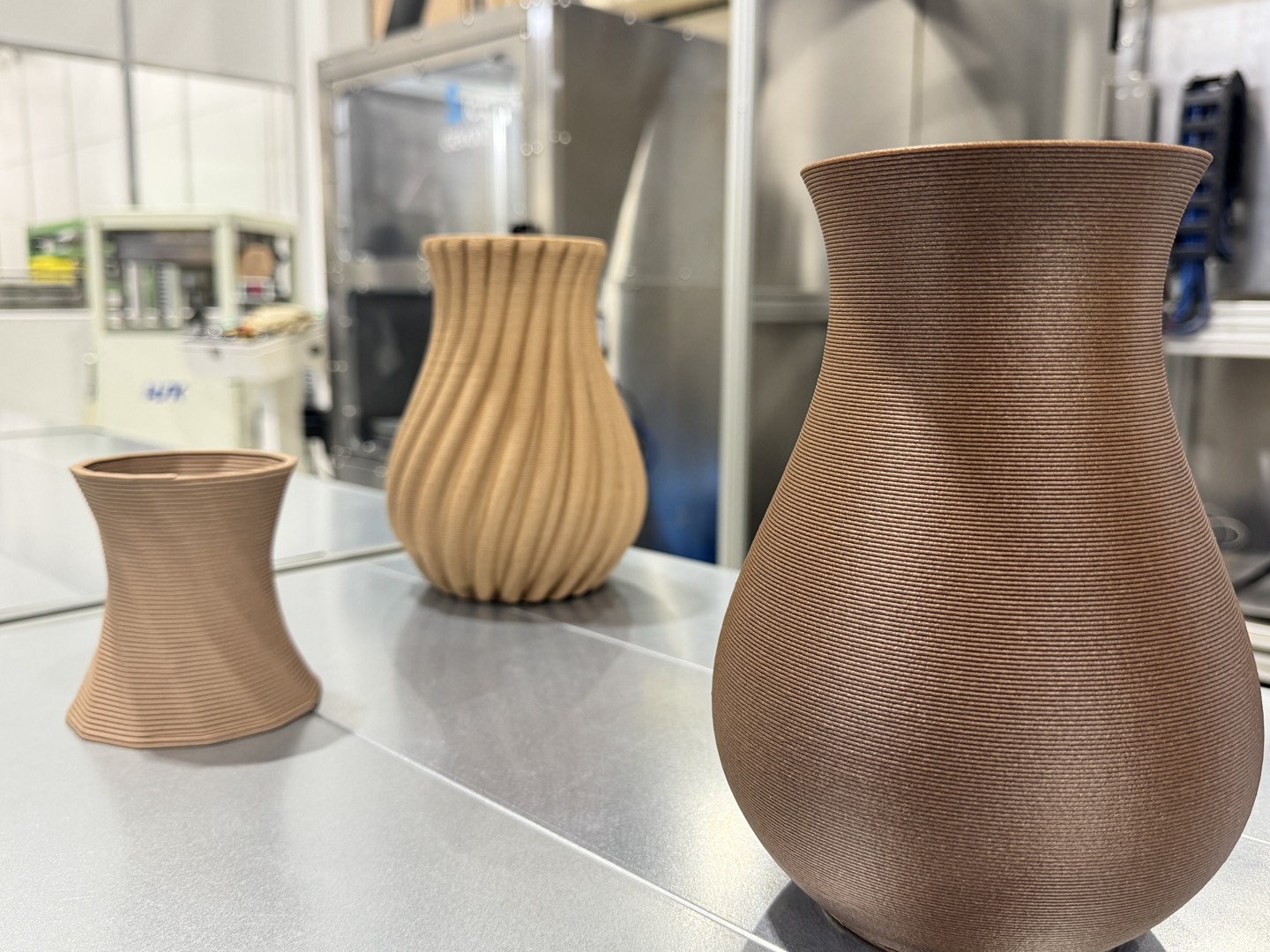 木質バイオマスプラスチック複合材のペレット式３D
P造形